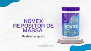 Novex Repositor de Massa máscara de tratamento para cabelos danificados, fortalecendo e reconstruindo os fios